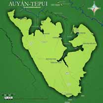 Mapa de Auyan-tepui