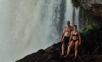 Walk behind a curtain of water