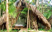 Warao style hut in the Orinoco Eco-camp